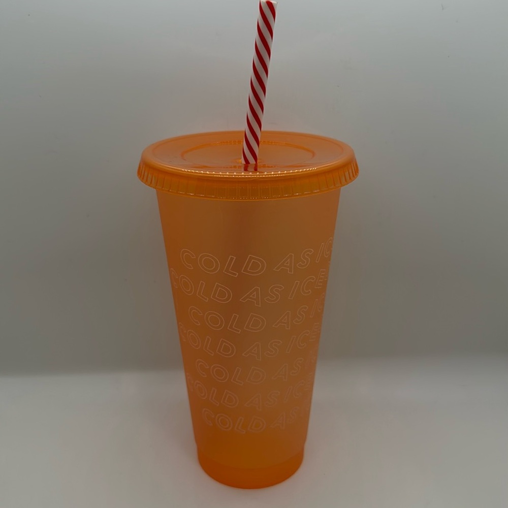 Starbucks Christmas 2019 Peach Cold Cup 24oz